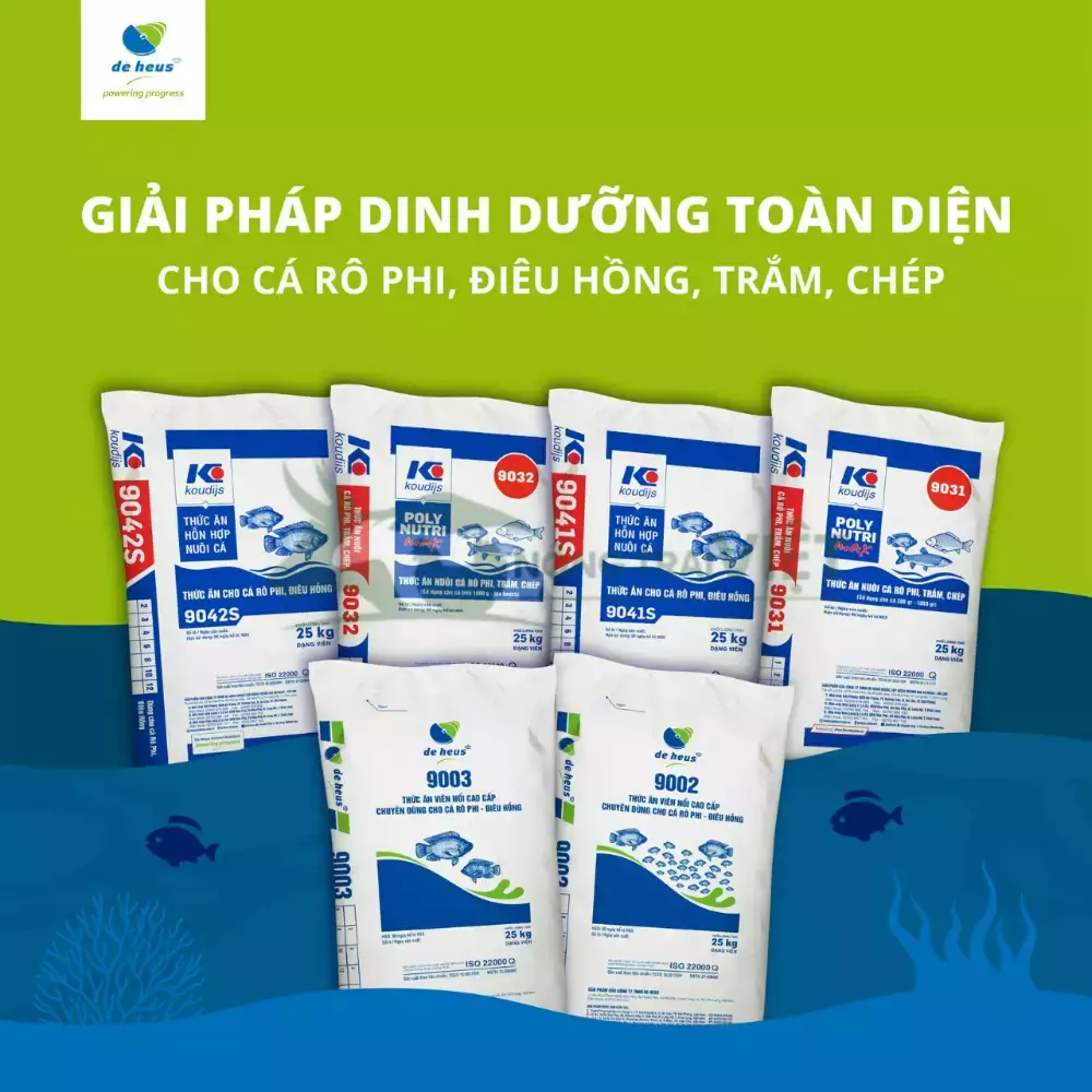 Cám cá rô phi & cá diêu hồng