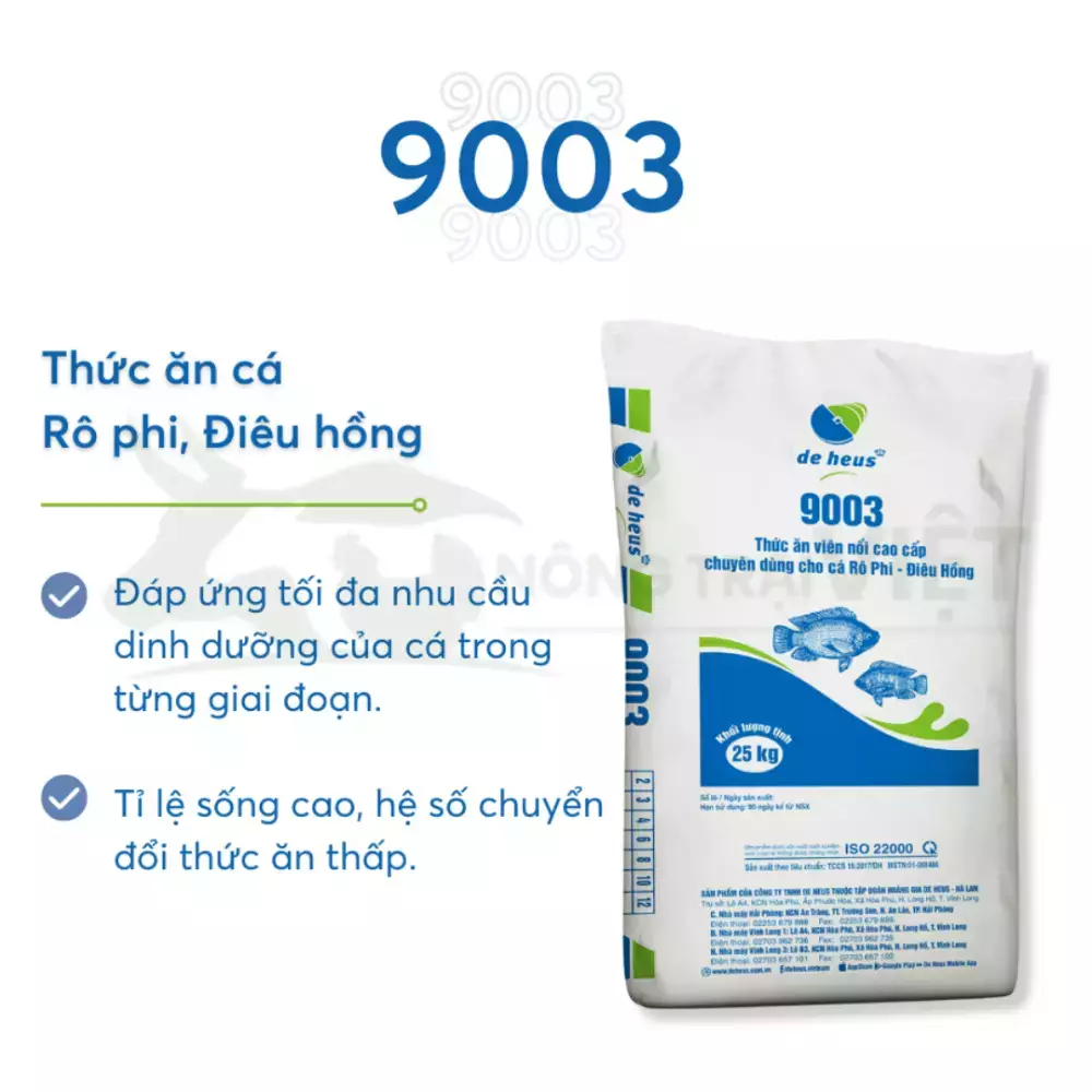 Cám cá rô phi & cá diêu hồng